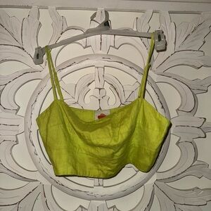 FARM Rio Lime Green Crop Top